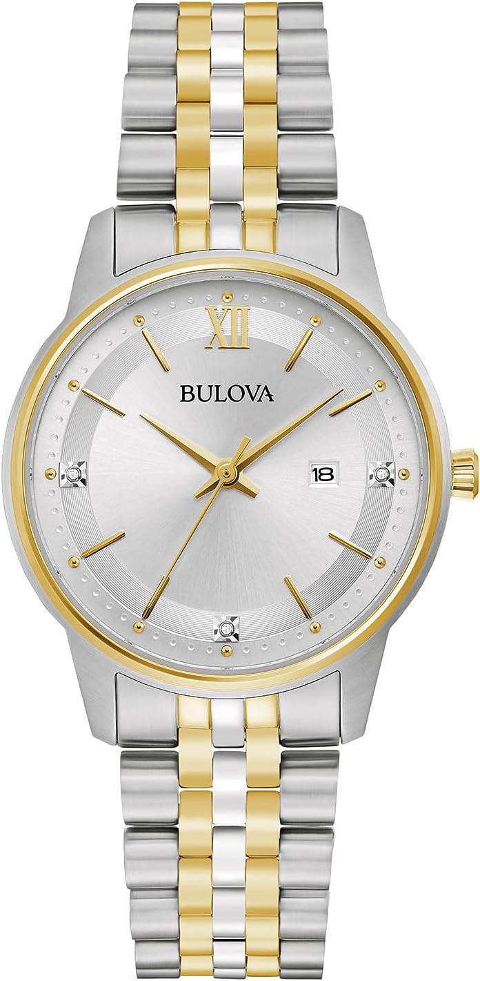 Bulova ladies classic diamond two tone gold stainless steel 3 hand calendar date quartz watch.jpg