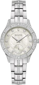 Bulova ladies crystal phantom 3 hand small second hand quartz watch mother of pearl dial.jpg