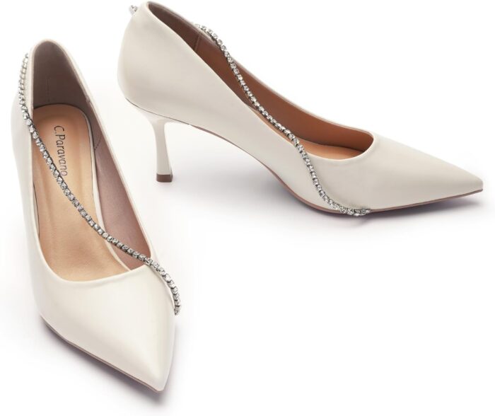 C.paravano womens pumps crystal chain heels pointed toe kitten heel comfortable dress shoes elegant party wedding designer shoes.jpg