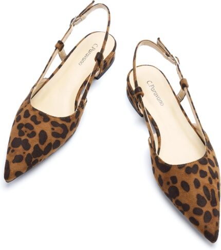 C.paravano womens slingback flats pointed toe slingback flats for women slingback sandals adjustable ankle strap shoes.jpg