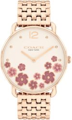 Coach elliot womens 2h quartz watch 36mm stainless steel bracelet colorful floral design premium fashion gift for her.jpg