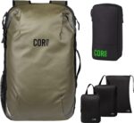 Cor surf carry on travel backpack bundle island hopper travel backpack with toiletry bag and compression packing cube set 40l green.jpg