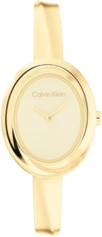 Calvin klein womens twisted bezel 24mm 2h quartz watch adjustable stainless steel bangle water resistance 30 meters – premium fashion for all occasions gift for her.jpg