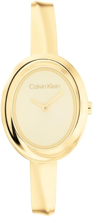 Calvin klein womens twisted bezel 24mm 2h quartz watch adjustable stainless steel bangle water resistance 30 meters – premium fashion for all occasions gift for her.jpg
