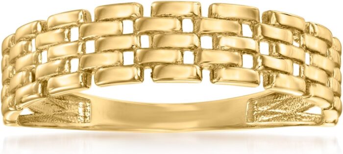 Canaria 10kt yellow gold panther link ring.jpg