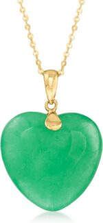 Canaria jade heart pendant necklace in 10kt yellow gold.jpg