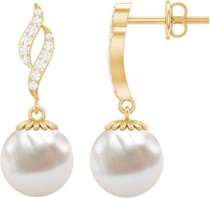 Certified cultured white pearl drop earrings aaa quality natural pearl diamond bridal earrings ready to gift.jpg