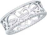 Certified filigree wedding band vintage inspired wedding band art deco anniversary ring for women ideal for gift.jpg