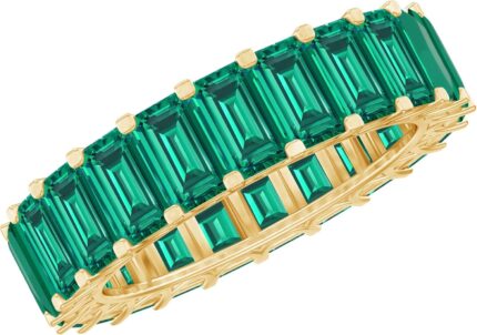 Certified lab grown emerald full eternity ring for women aaaa quality emerald wedding band ready to gift.jpg