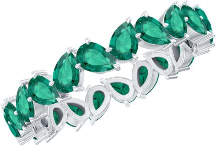 Certified lab grown emerald wedding band aaaa quality green emerald eternity ring for women ready to gift.jpg