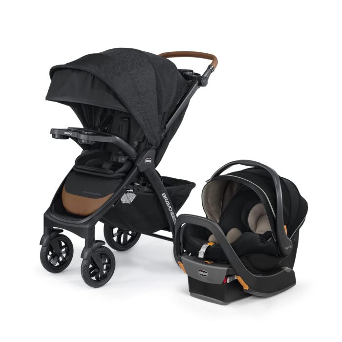 Chicco bravo primo trio travel system quick fold stroller with chicco keyfit 35 zip extended use infant car seat and stroller combo springhillblack.jpg