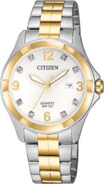 Citizen quartz womens watch stainless steel crystal.jpg