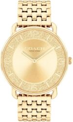 Coach elliot womens 2h quartz watch stainless steel bracelet water resistant up to 3atm30 meters premium fashion classic minimalist design for everyday wear 28mm.jpg