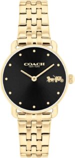 Coach elliot womens watch 2h quartz watch with link bracelet water resistant 3 atm30 meters premium fashion classic minimalist design for everyday wear 28mm small.jpg