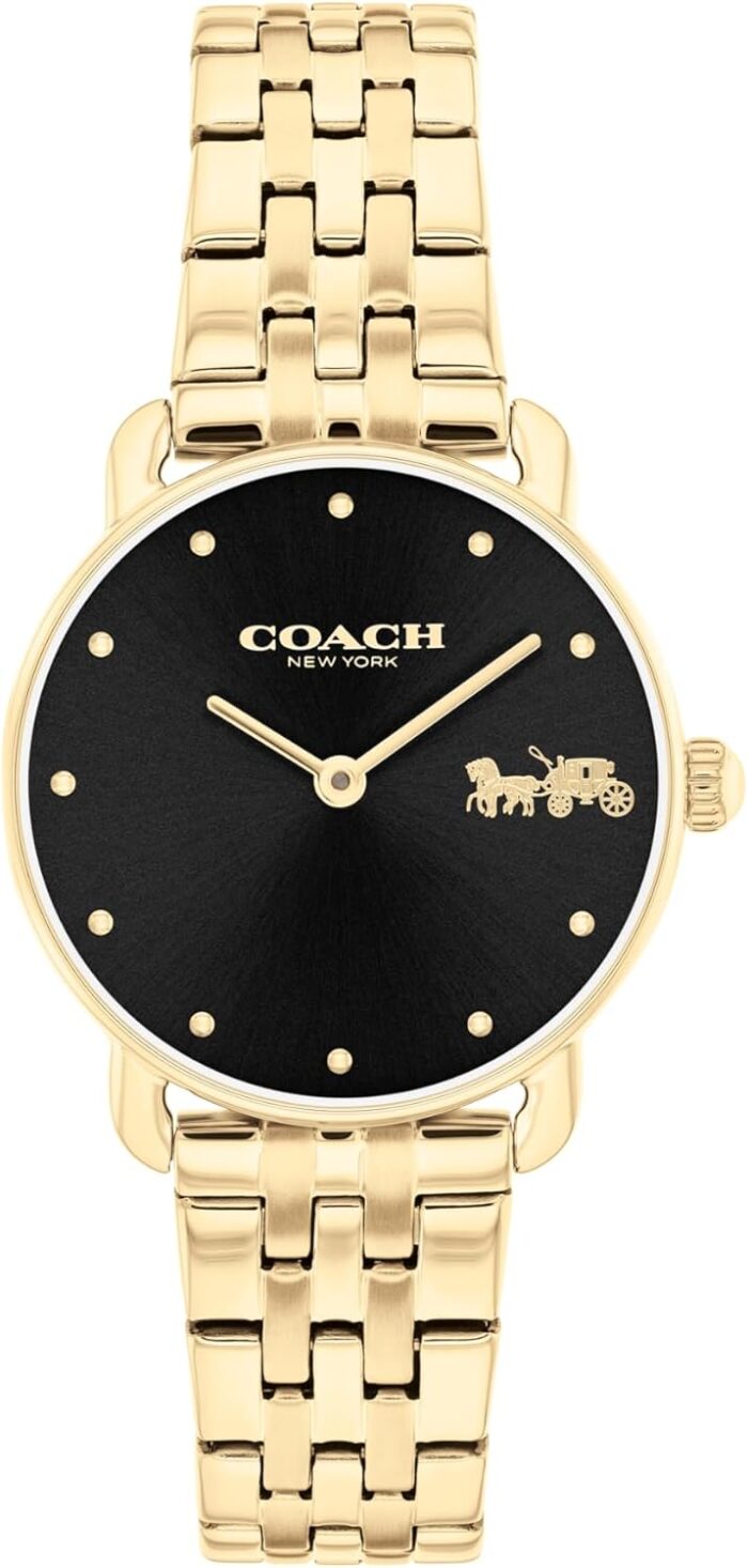Coach elliot womens watch 2h quartz watch with link bracelet water resistant 3 atm30 meters premium fashion classic minimalist design for everyday wear 28mm small.jpg