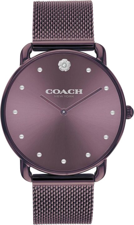Coach elliot womens watch modern elegance with iconic tea rose detail chic timepiece for everyday wear ideal gift for her water resistant 36 mm.jpg