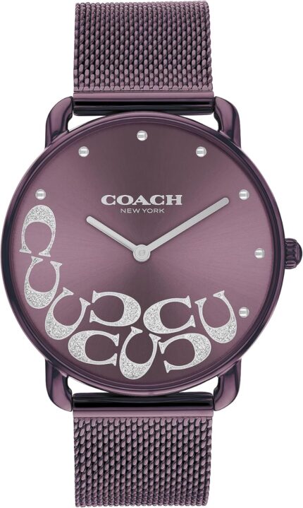 Coach elliot womens watch sleek design with scatter cs timeless style for any occasion gift for her water resistant 36 mm.jpg