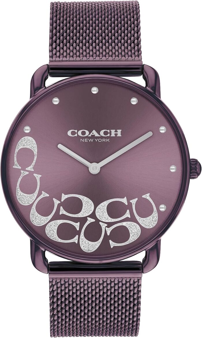 Coach elliot womens watch sleek design with scatter cs timeless style for any occasion gift for her water resistant 36 mm.jpg