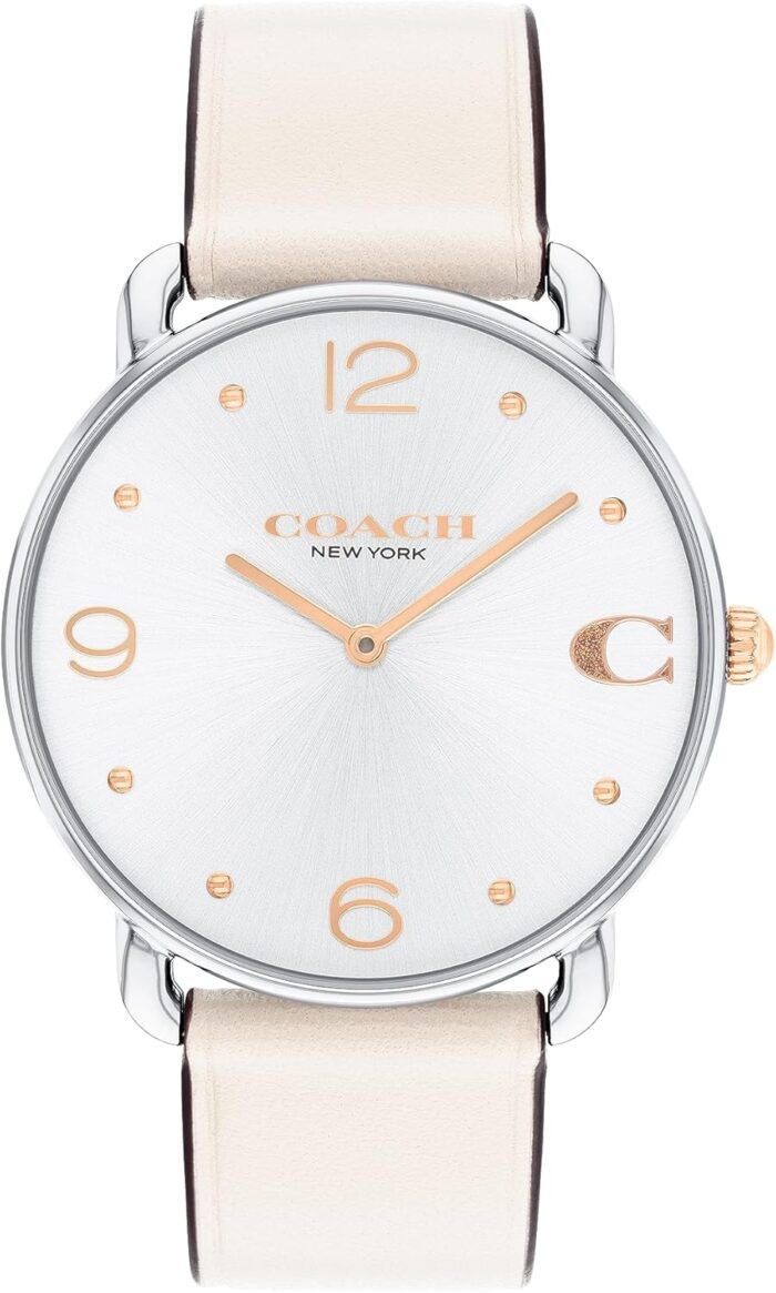 Coach elliot womens watch sleek and minimalist in design timeless style for any occasion gifts for her water resistant 36 mm.jpg