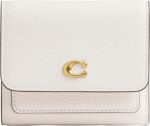 Coach womens mila small flap accessory travel wallet b4chalk.jpg