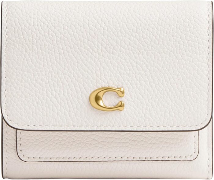 Coach womens mila small flap accessory travel wallet b4chalk.jpg