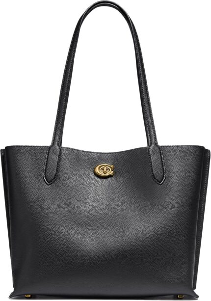 Coach womens polished pebble leather willow tote.jpg