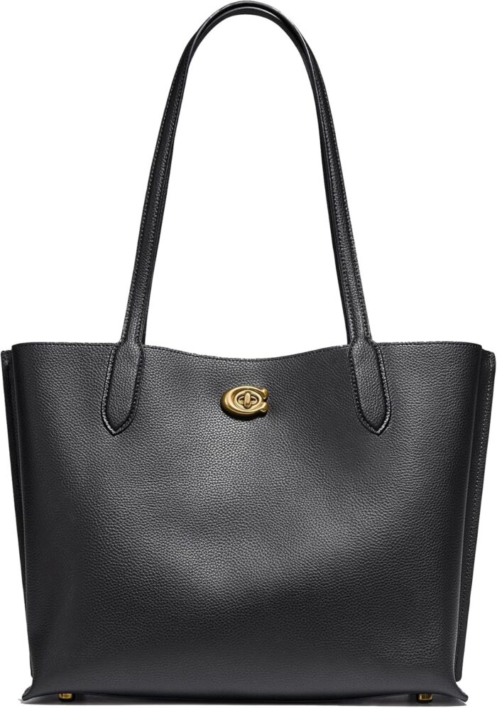 Coach womens polished pebble leather willow tote.jpg