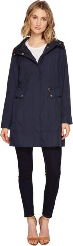Cole haan womens packable hooded rain jacket with bow.jpg
