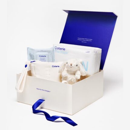 Coterie the newborn gift set size newborn diapers 31 count size 1 33 count 1 travel size pack baby wipes 18 count plant based materials hypoallergenic for sensitive skin baby essentials.jpg