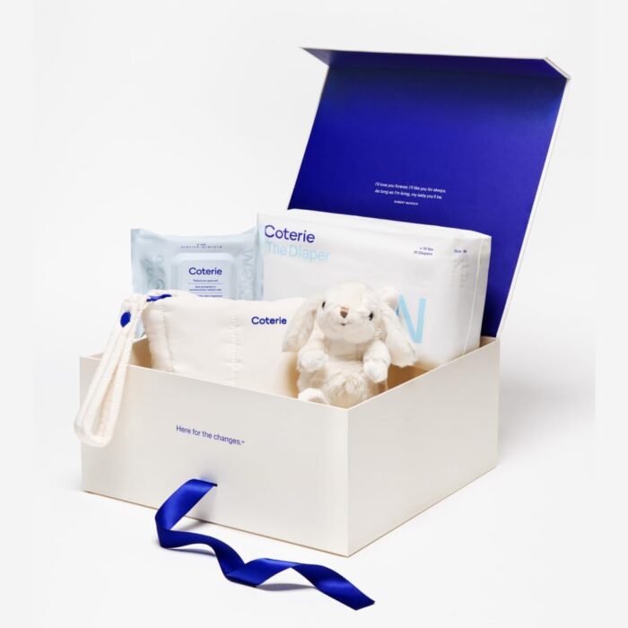 Coterie the newborn gift set size newborn diapers 31 count size 1 33 count 1 travel size pack baby wipes 18 count plant based materials hypoallergenic for sensitive skin baby essentials.jpg