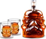 Crystal tequila whiskey decanter unique gift for men and women for liquor enthusiasts and home bars 1decanter2glasses.jpg