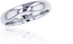 Decadence 10k or 14k yellow white gold 4mm polished plain wedding band size 4 14.jpg