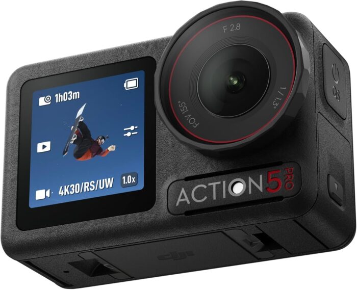 Dji osmo action 5 pro essential combo waterproof action camera with 11.3 sensor 4k120fps video subject tracking stabilization dual oled touchscreens action camera 4k ideal for sports vlog.jpg