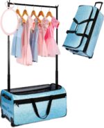 Dance bag with garment rack omidel 29 rolling dance competition duffle bag with garment rack silent wheels collapsible dance suitcase for dance competition shows recitals travel.jpg