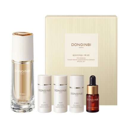 Donginbi red ginseng power repair concentrated essence set mothers day gifts hydrating firms lifts deep moisturizing korean ginseng skin care.jpg