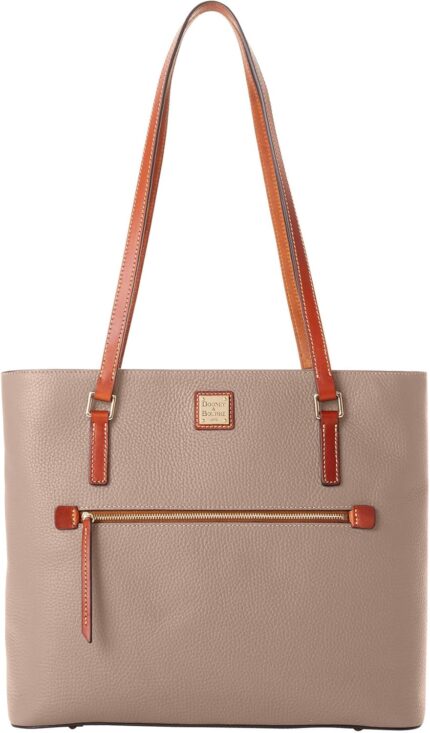 Dooney bourke tote bags for women large leather shopper totes with long shoulder straps.jpg