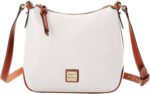 Dooney bourke womens crossbody hobo in pebble grain leather medium handbag with adjustable detachable shoulder strap.jpg