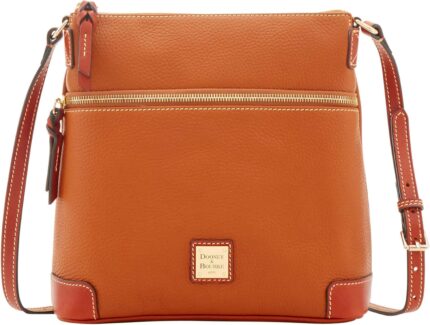 Dooney bourke womens crossbody in pebble grain leather large handbag with adjustable shoulder strap.jpg