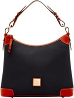 Dooney bourke womens hobo shoulder bag in pebble grain leather large handbag with adjustable shoulder strap.jpg
