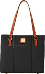 Dooney bourke womens small lexington tote in pebble grain leather handbag with long leather shoulder straps.jpg