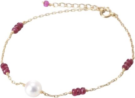Emeraldrubysapphire bracelet with japanese 6.0mm akoya cultured pearl for women with 18k yello gold elegant design excellent gift bracelet.jpg