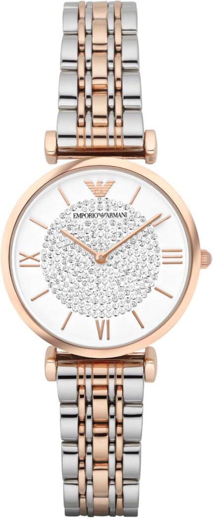 Emporio armani womens dress watch with stainless steel band.jpg