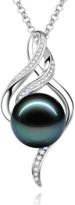 Fancime gift for women wife natural tahitian pearl necklace sterling silver mysterious ocean treasure 10 12mm black pearl luxury jewelry gift for women mother wife 162 adjustable.jpg