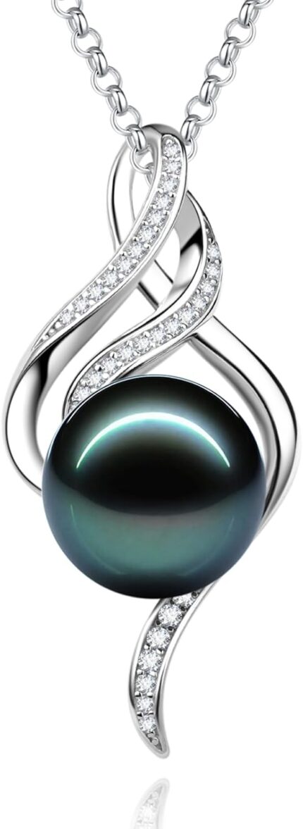 Fancime gift for women wife natural tahitian pearl necklace sterling silver mysterious ocean treasure 10 12mm black pearl luxury jewelry gift for women mother wife 162 adjustable.jpg