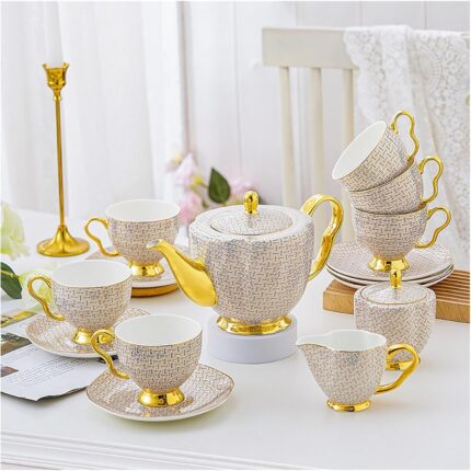 Fine bone china tea set high end cups and saucers set of 6 15 pieces coffee cup sets with teapot sugar bowl cream pitcher.jpg