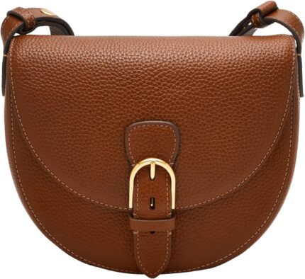 Fossil womens everleigh leather flap crossbody purse handbag.jpg
