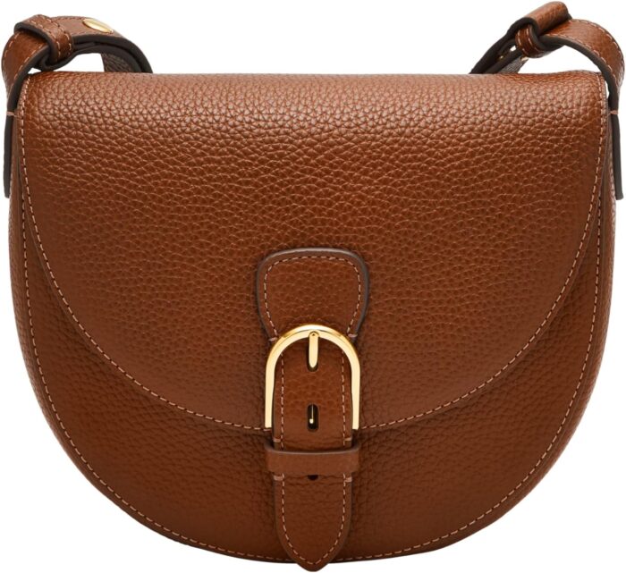 Fossil womens everleigh leather flap crossbody purse handbag.jpg