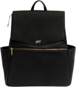 Freshly picked classic ii diaper bag backpack wipeable vegan leather with changing pad convertible ebony v2.jpg