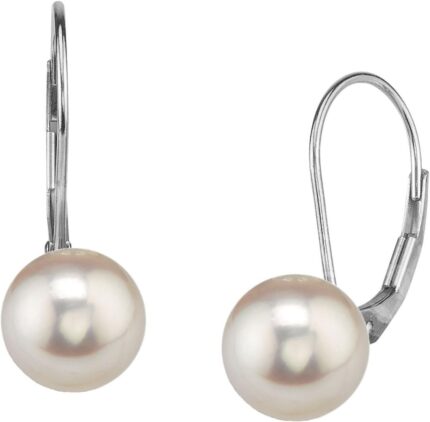 Freshwater cultured pearl earrings for women with 14k gold leverbacks and fixed pearls in aaaa quality the pearl source.jpg