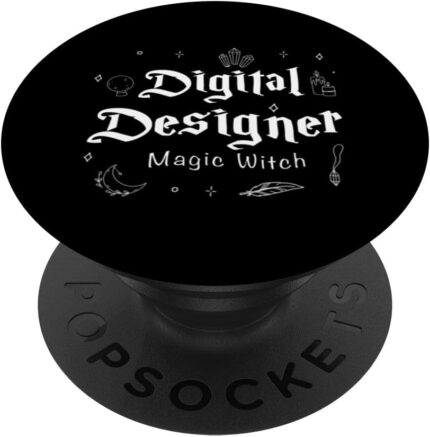 Funny digital designer witch gift for tech professionals popsockets standard popgrip.jpg